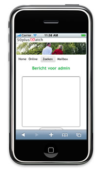 Mobiele site 50plusmatch.be