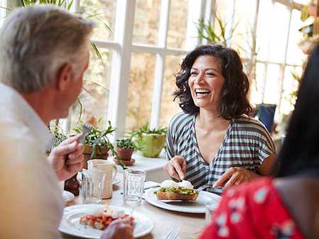 Man en vrouw dineren date